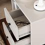 Glimmer Nightstand Grey with black legs 3