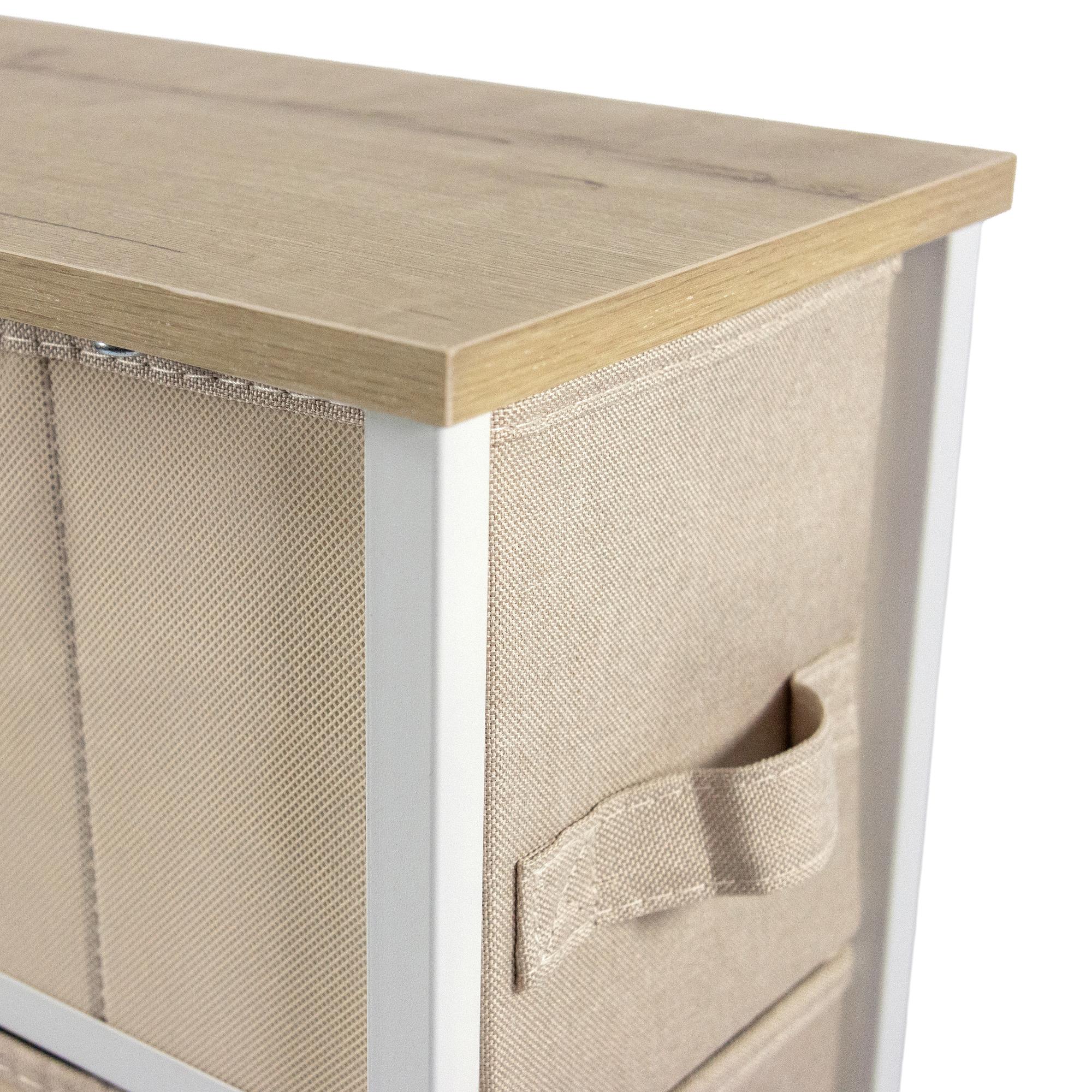 FOLDRESS S Shelf with 4 compartments Beige 4