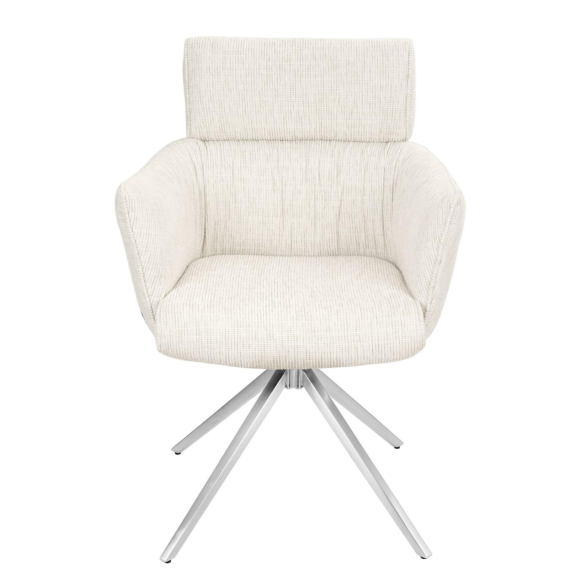 2x Drehbarer Armlehnenstuhl IMMAH Beige 3