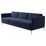 Osaka Sofa Getuftete Sitzfläche Tomelilla Stoff 3144 Blau 1
