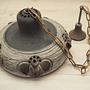 Vintage Pendant Lamp Ceramic Grey 1960s 11