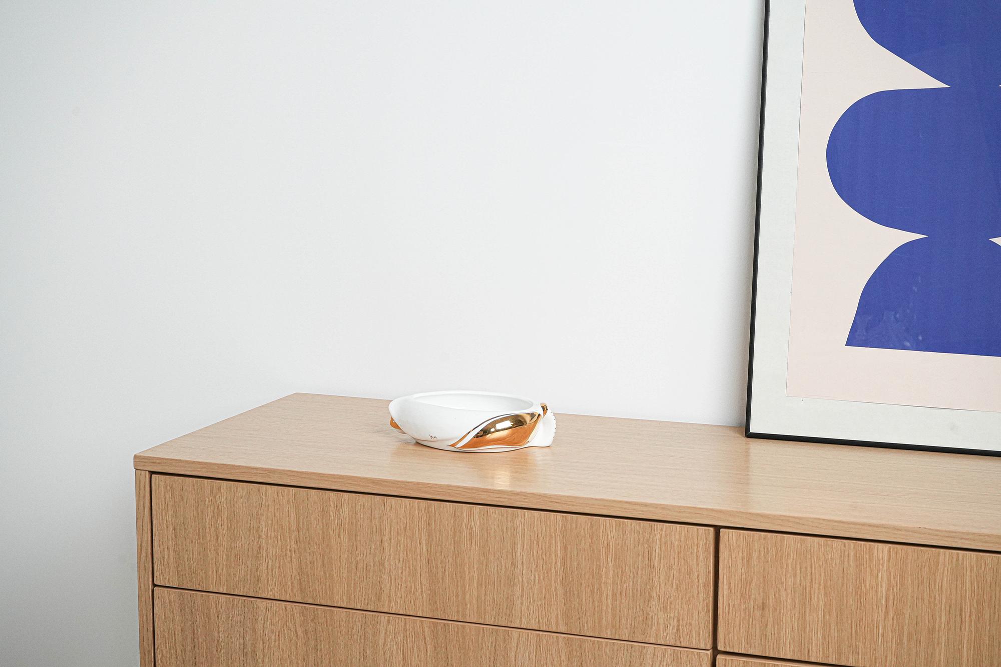 Porcelain bowl White 1970s 1