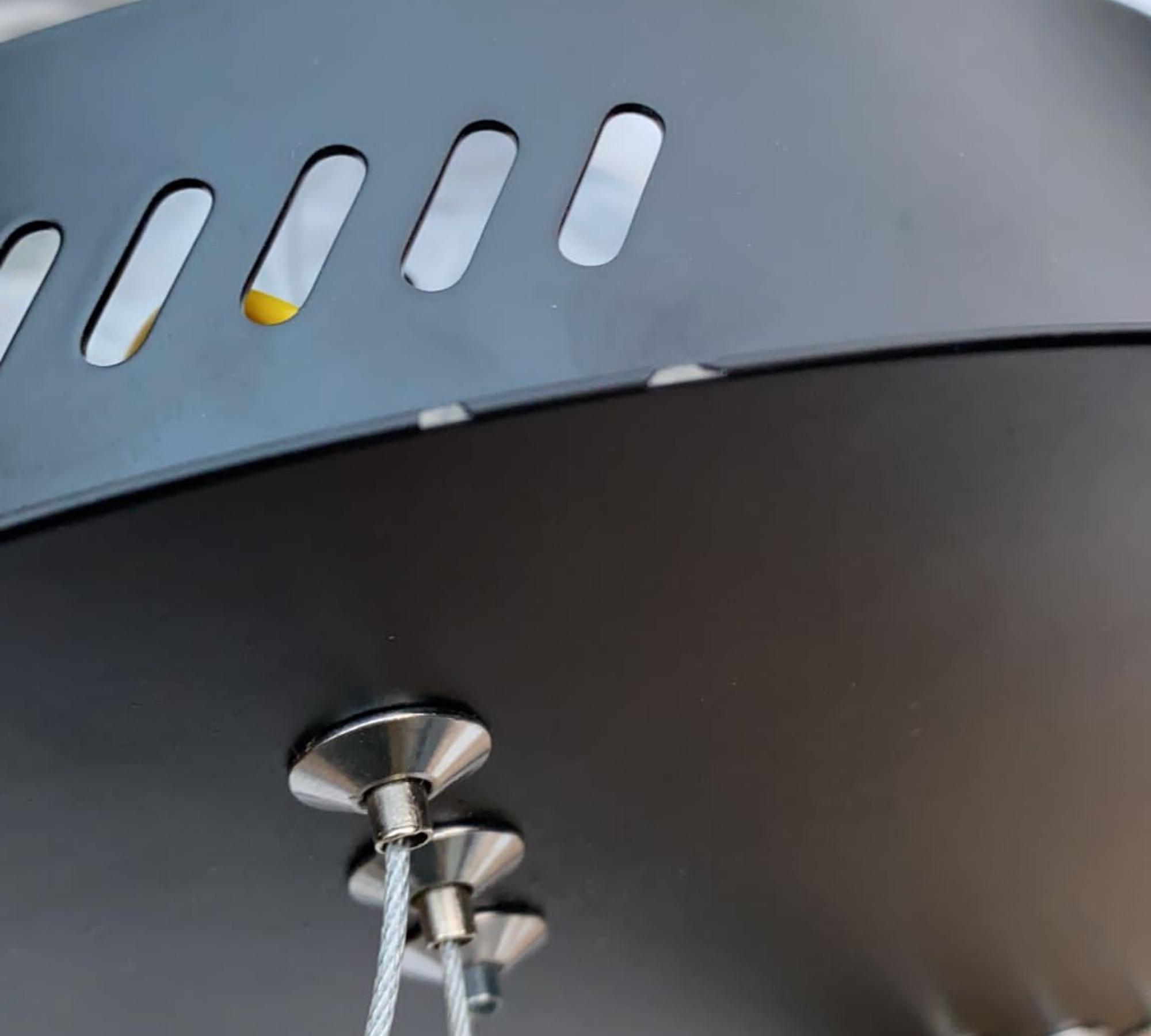 Ring-shaped LED pendant light CAECILIA Black 9