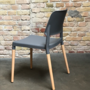 Belloch Stuhl Holz Kunststoff Grau 1