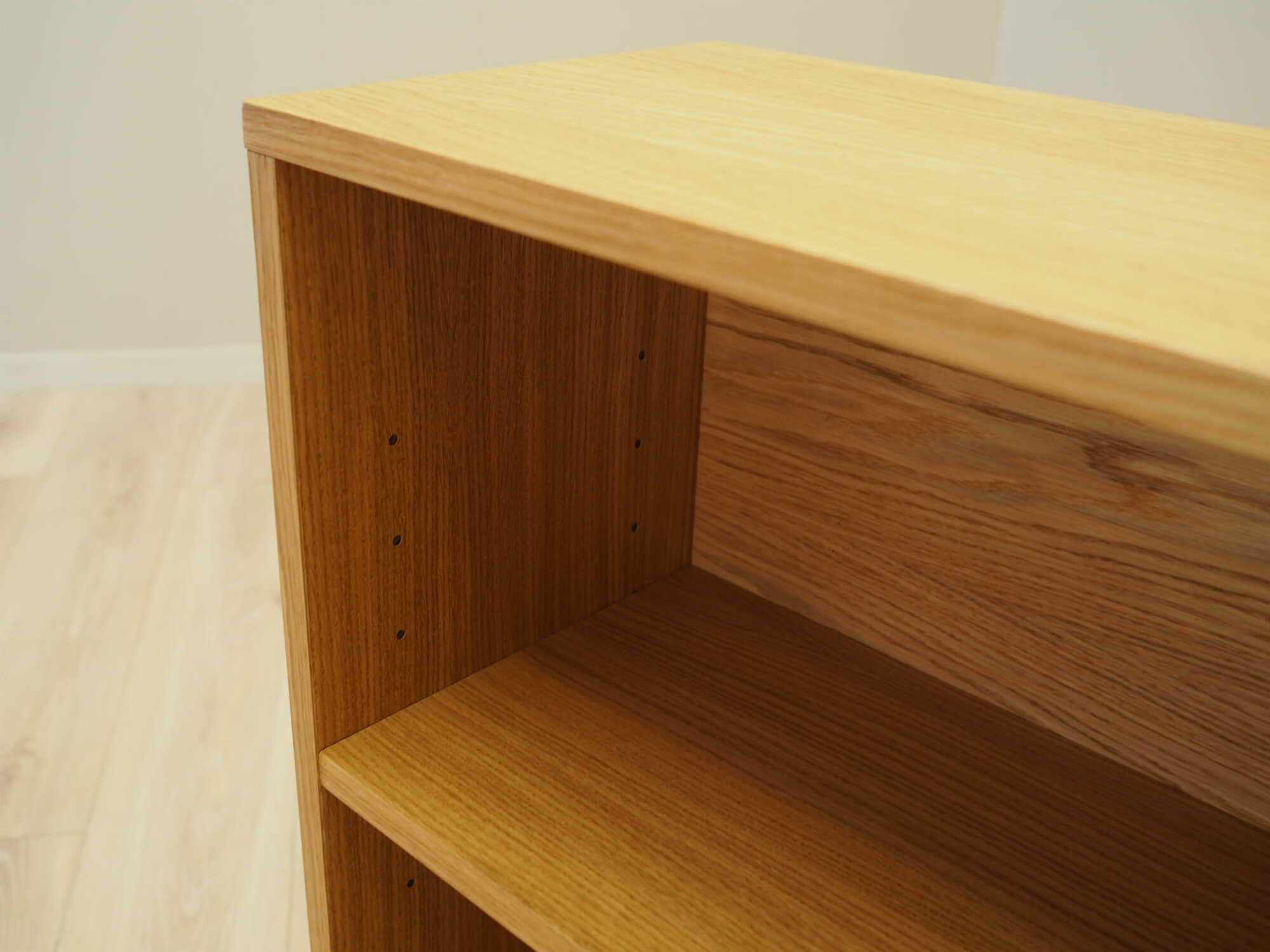 Vintage bookshelf oak brown 1990s 8
