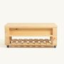 Meike Couchtisch Holz Metall Kiefer 2