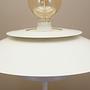 Table lamp metal white 1970s 6