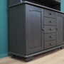 Vintage cabinet Pine grey 1980s 3