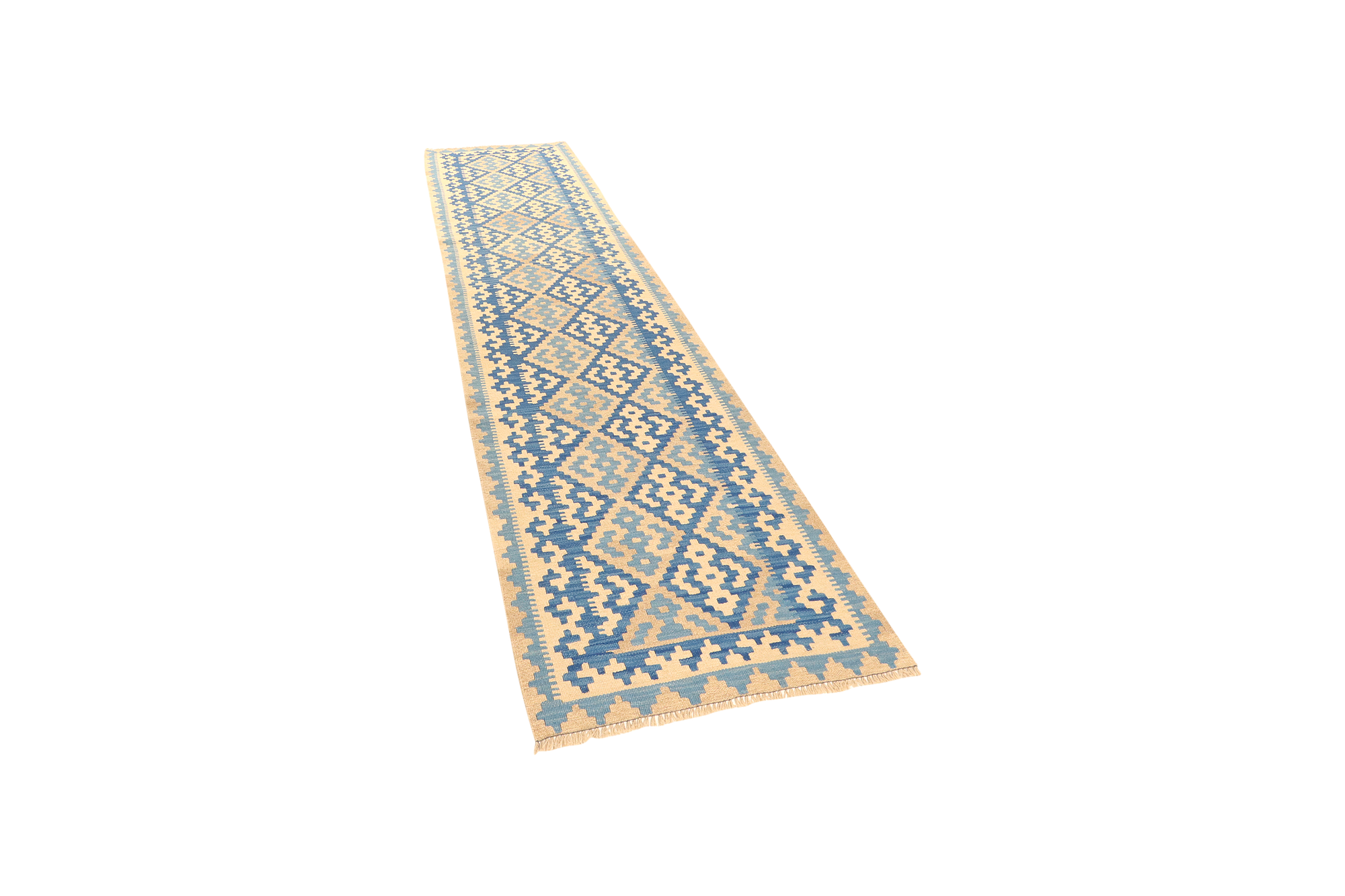 Kilim Gashgai Teppich Blau 3