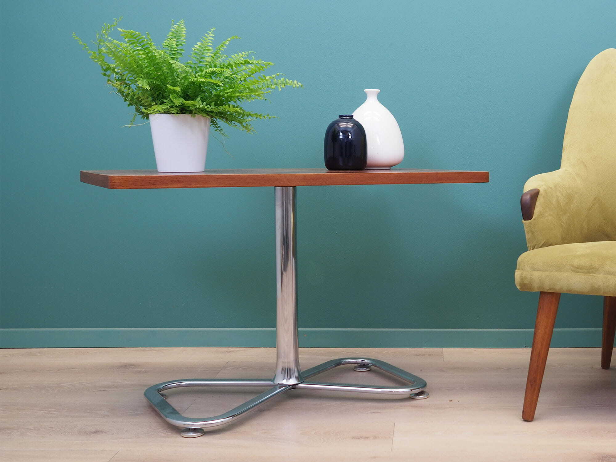 Vintage Coffee Table Teak Wood Brown 1970s 1