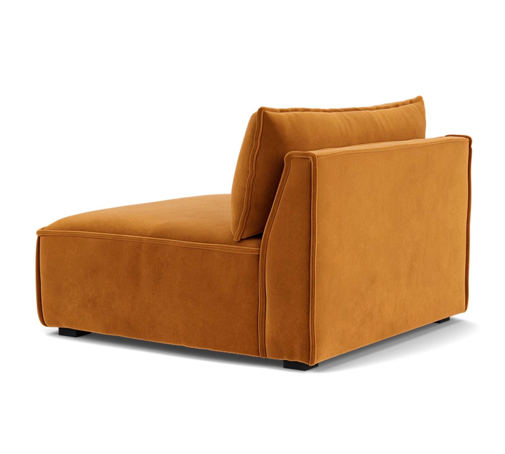 Daphne 1-Sitzer Modul Velour Matt Amber 1