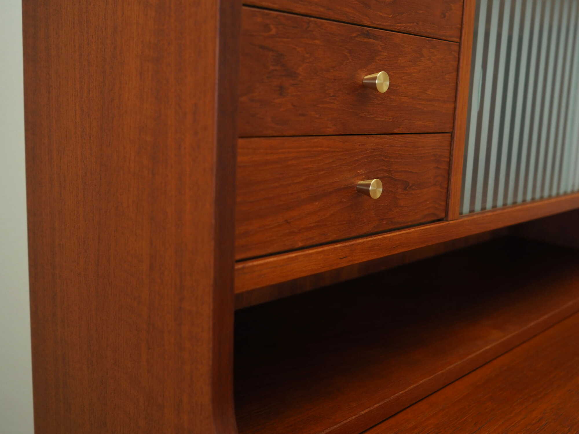 Vintage Secretary Teak Brown 1970s 9