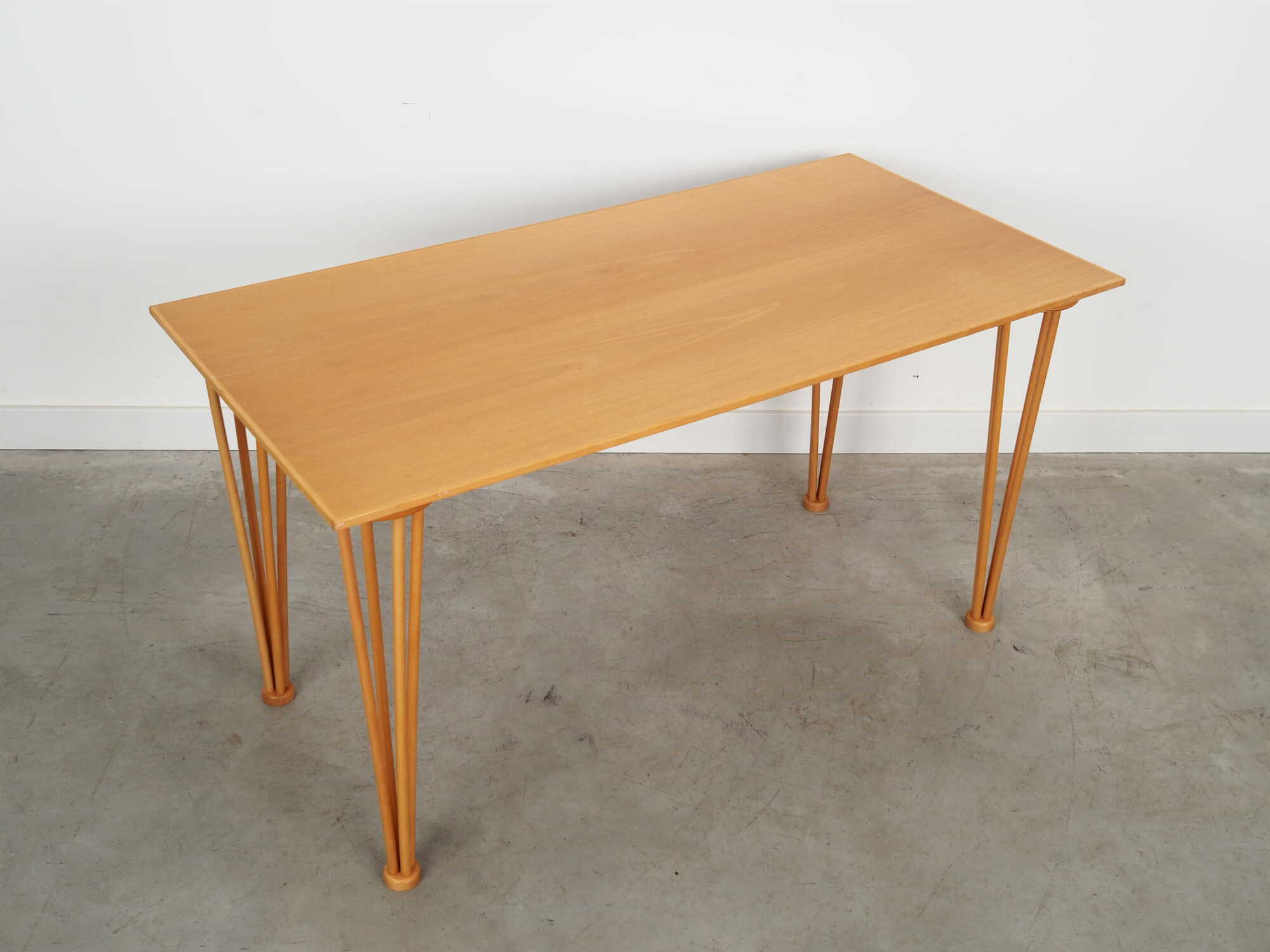 Vintage Tisch Holz Beige 1970er Jahre  5