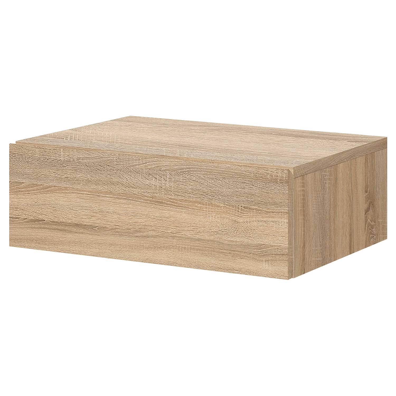 Kuunga Hanging Nightstand Oak Brown 1
