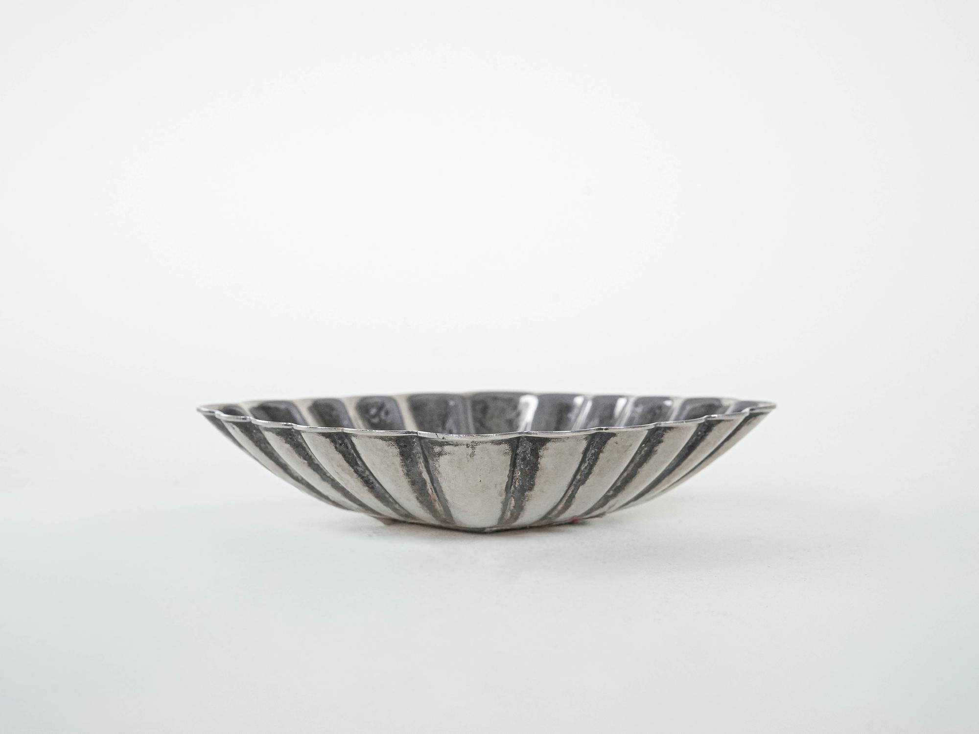 Metallplatte Silber 4