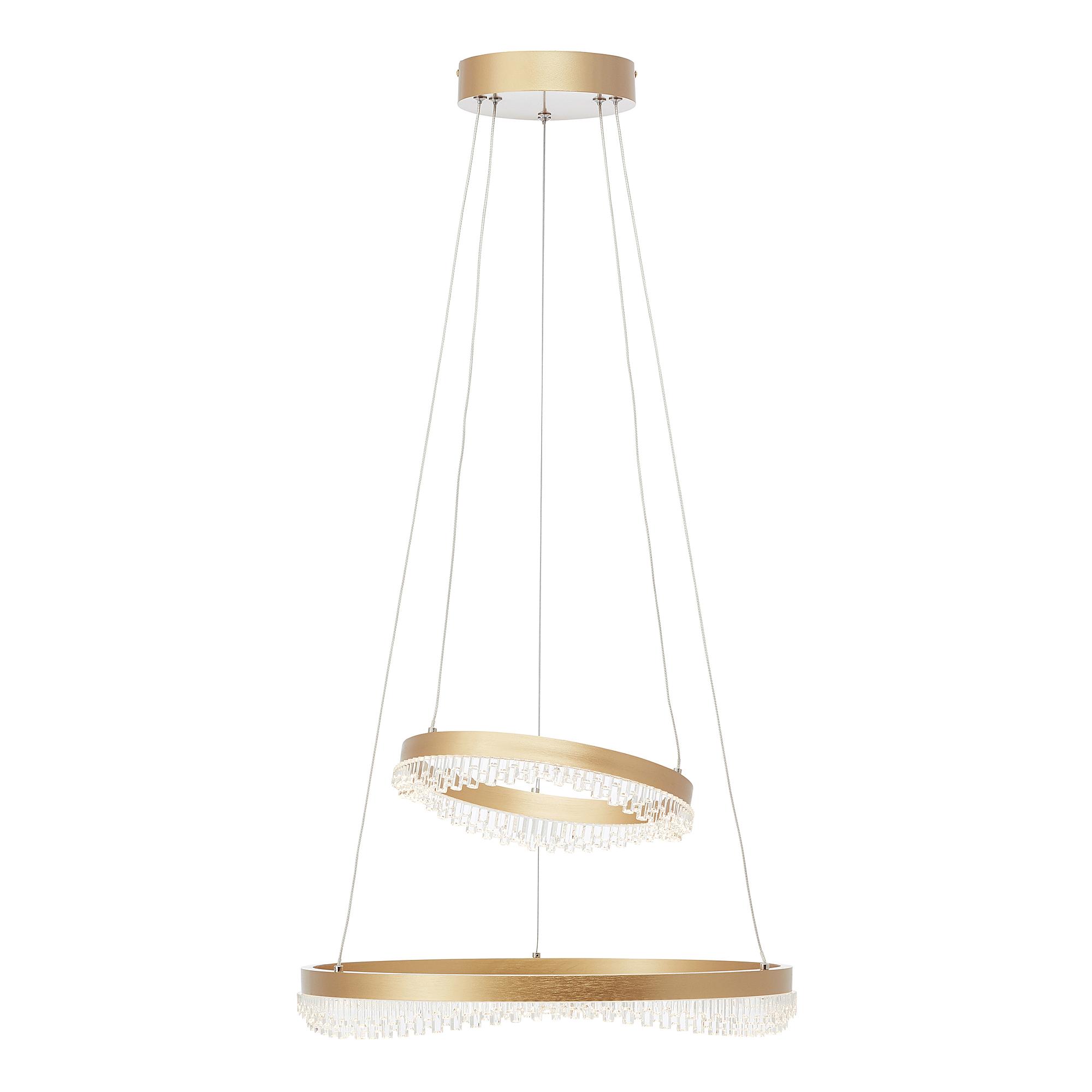 Aurora LED-Pendelleuchte Aluminium Acrylglas 2-flammig 4