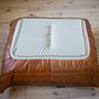 Togo Ottoman Pull-Up-Leder Kieferbraun 1