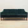 Vintage Sofa Samt Grün 1970er Jahre 1