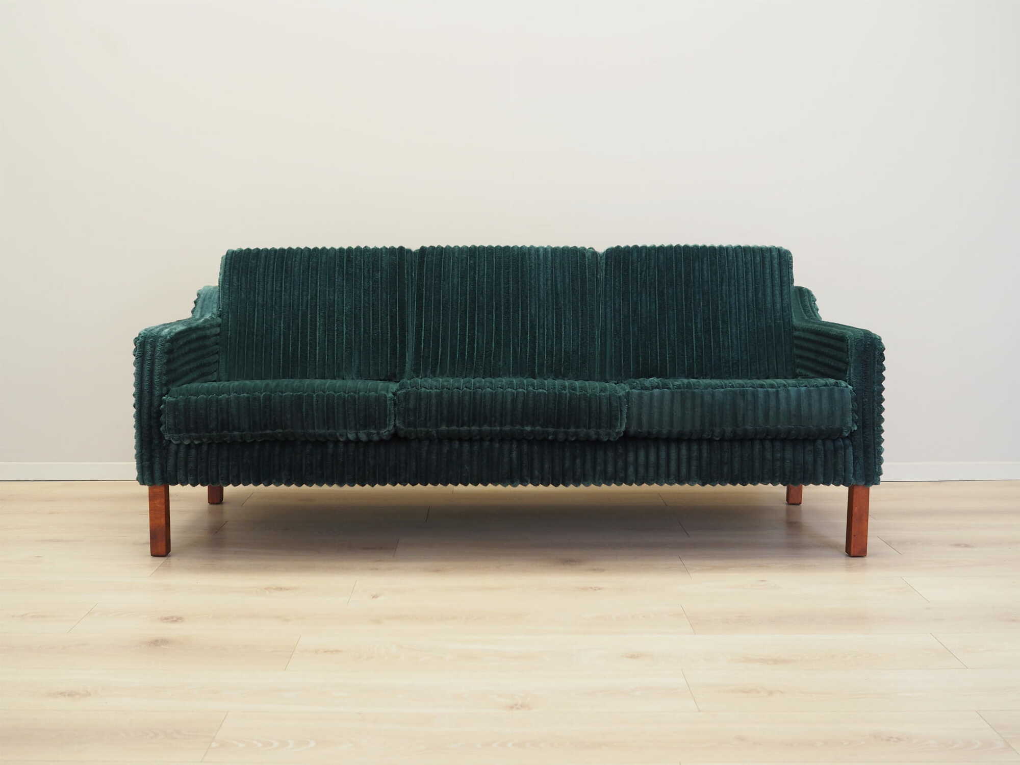 Vintage Sofa Samt Grün 1970er Jahre 1