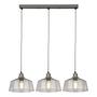 Odeon 3-light pendant light steel gray 3