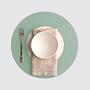 2x Rundes Tischset Ruca 100% Recyceltes Leder Minze 1