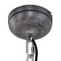1-Flame Pendant Lamp Bikkel Steel Glass Grey 4
