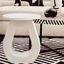 Walsa Side Table Mango Wood White 3