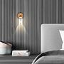 Venteira Wall Lamp Aluminum Oak Black 1-light 3