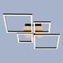 LED ceiling light in frame shape wood look II 2