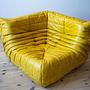 Togo Lounge Set 5-tlg. Pull-Up-Leder Gelb 6