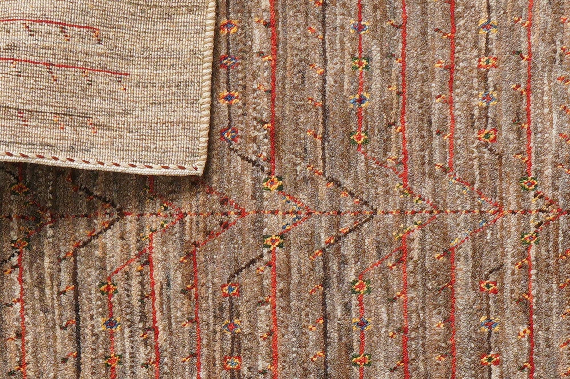 Rizbaf Gabbeh Rug Wool Brown 6