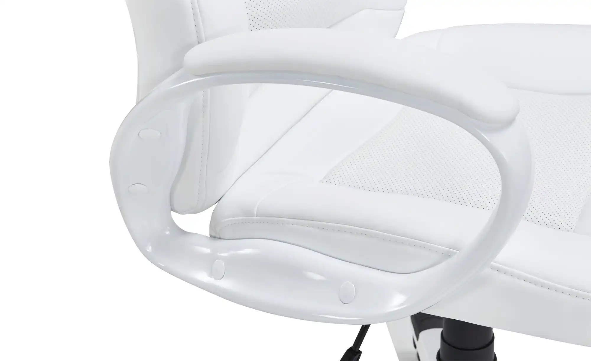 Traun Office chair with swivel function & tilt mechanism White 6