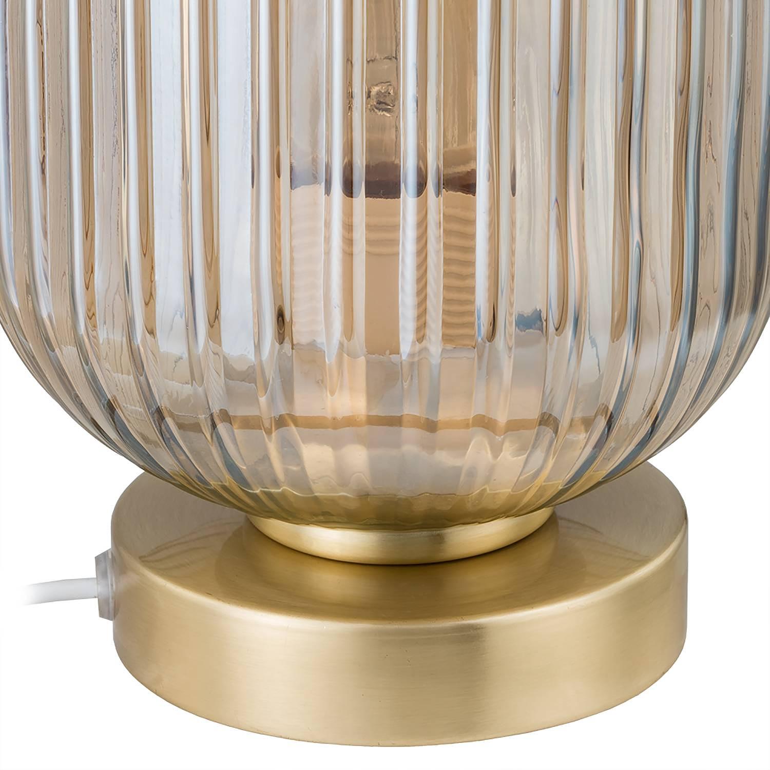Parvoo Tischleuchte Glas Eisen 1-flammig 3