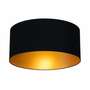 Ceiling light 1-bulb Textile Metal Black 2
