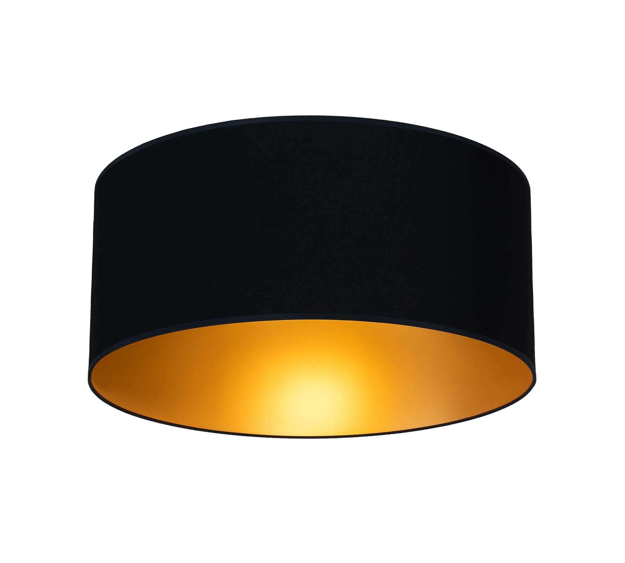 Ceiling light 1-bulb Textile Metal Black 2
