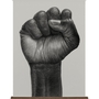 Raised Fist Poster Mehrfarbig ohne Rahmen 0