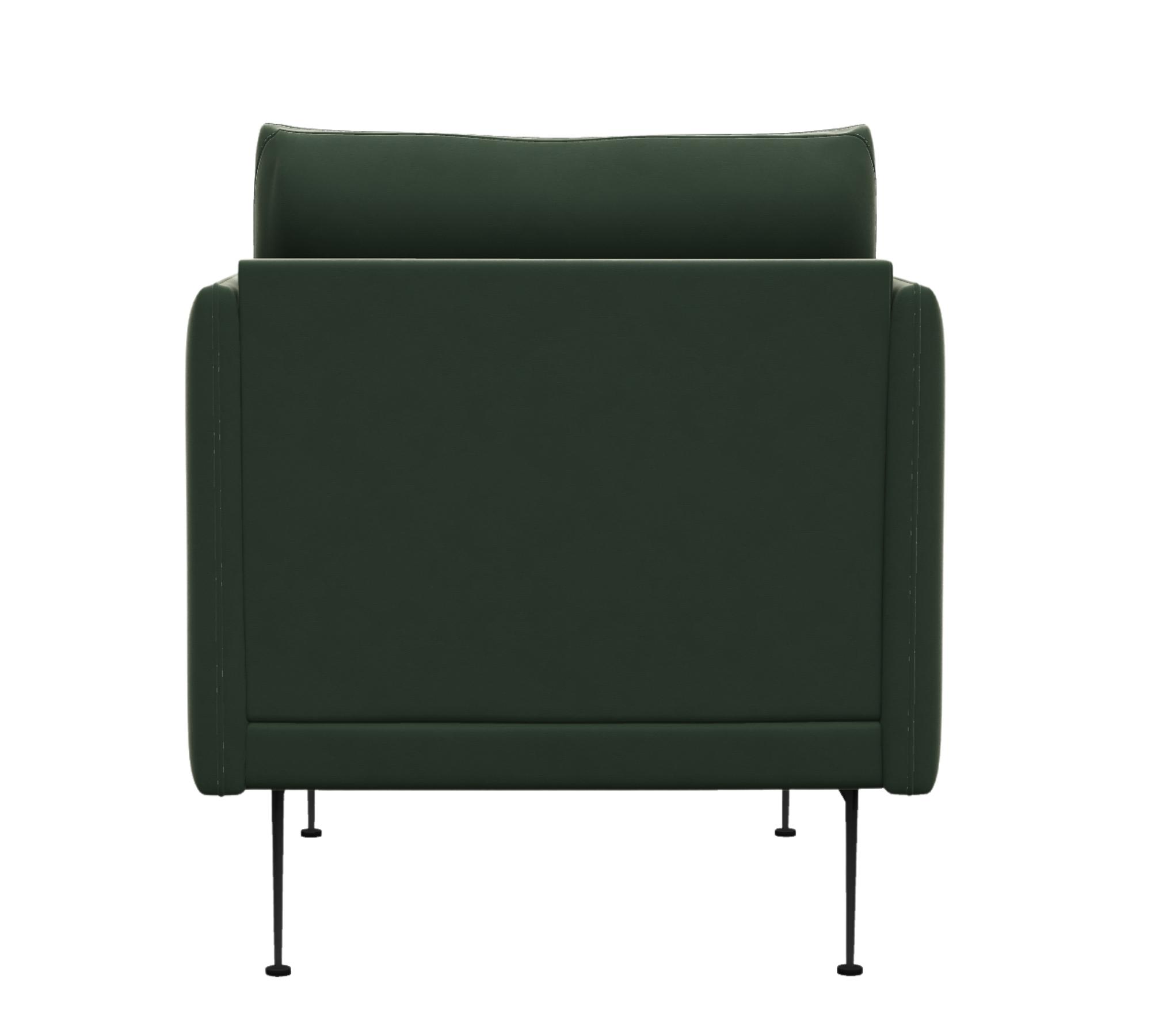 Flamingo armchair velvet Solemio dark green 70 3