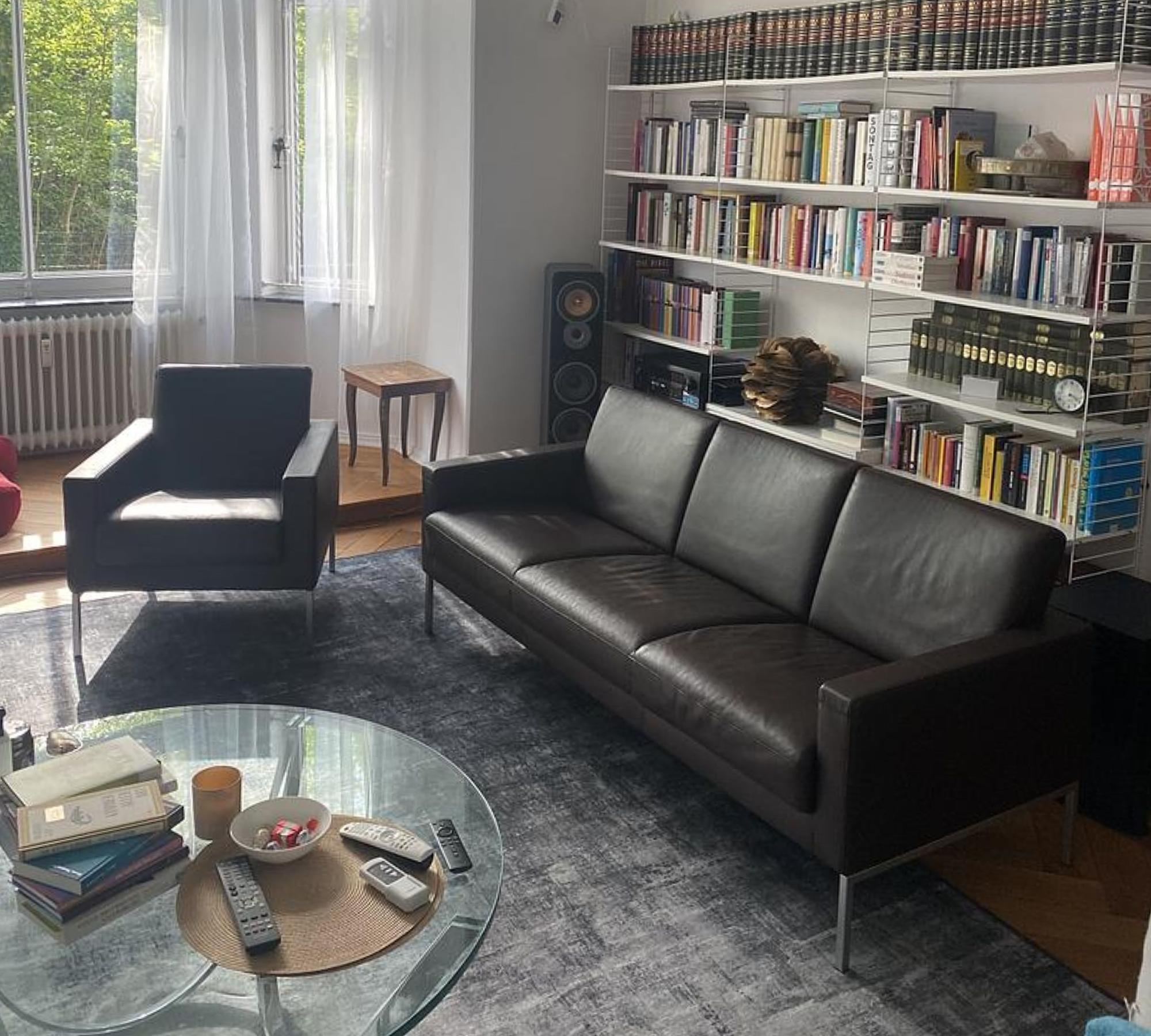 Walter Knoll Jason Sofa Three-seater armchair dark brown 0