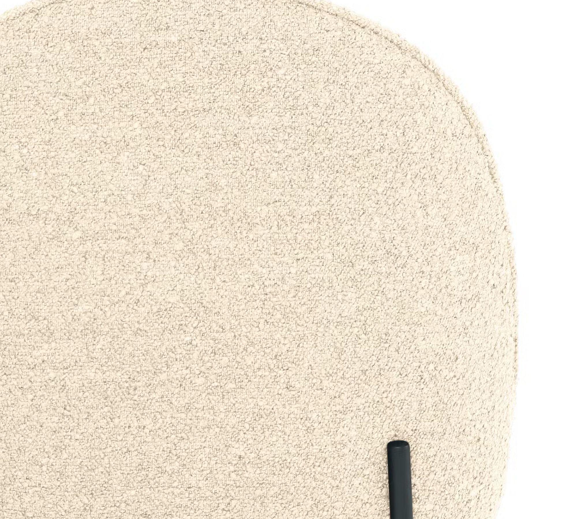 Polsterstuhl 2er-Set Bouclé Creme 7