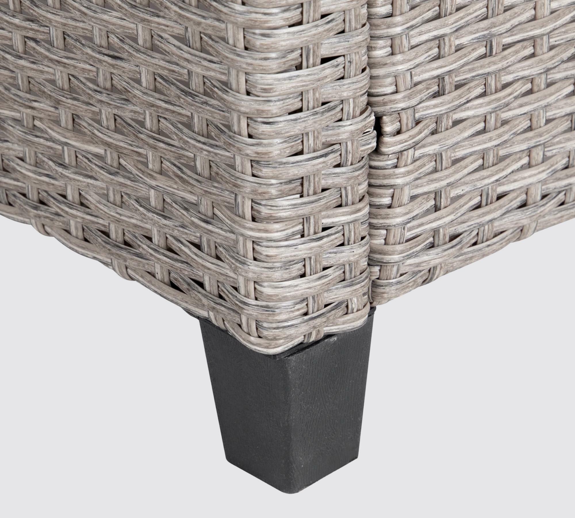 Outdoor Loungesessel Polyrattan Beige 4