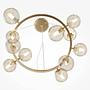 Pendelleuchte Dallas Typ J Farbglas Gold 4