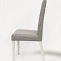 2x Teddy Dining Chair Wood Grey 5