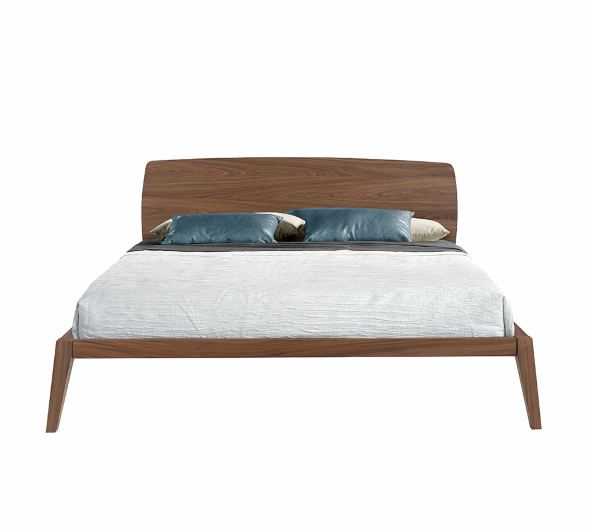Bett Walnussholz Braun  1