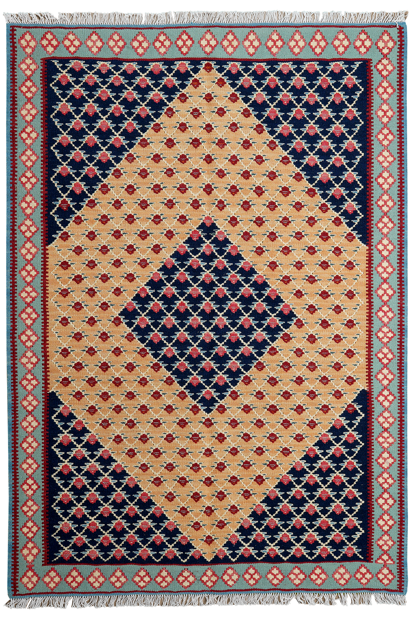 Kelim Senneh Rug Multi-colored 0