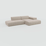 Pyllow Ecksofa Feiner Cord Trüffelbeige 2