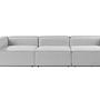 Fora 3-seater sofa light gray 0