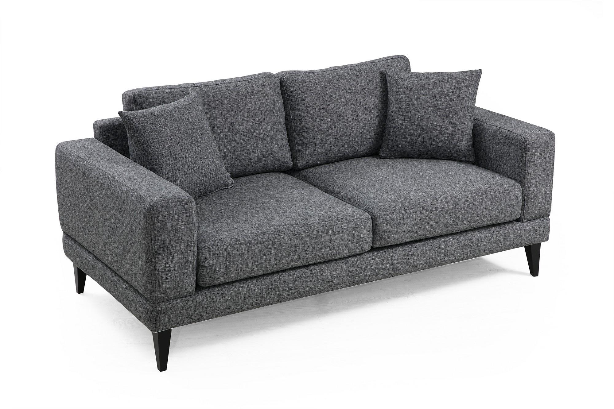 Nordic 2-Seater Sofa Grey 5