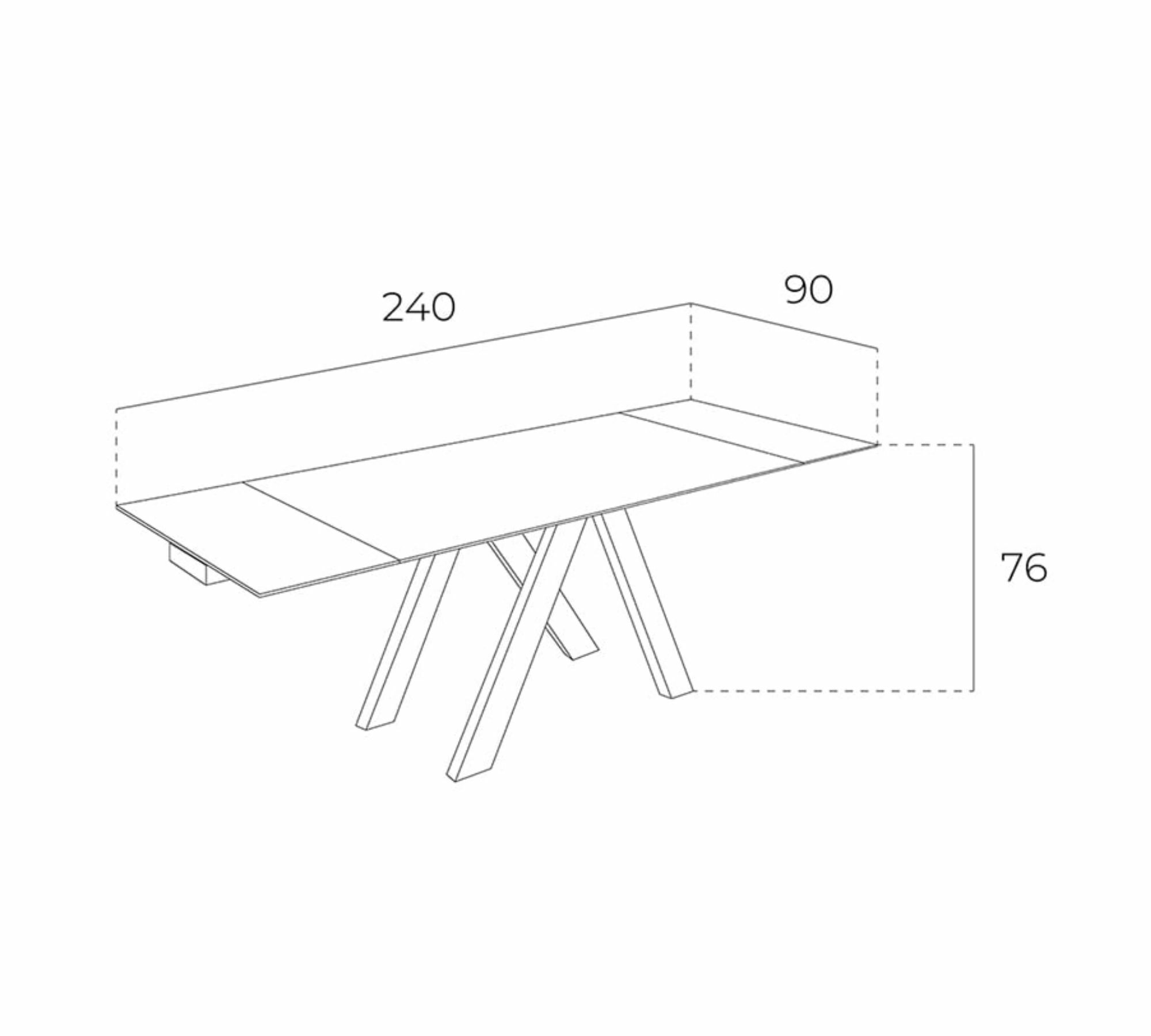 Ausziehbarer Esstisch Walnussholz Glas Braun 3