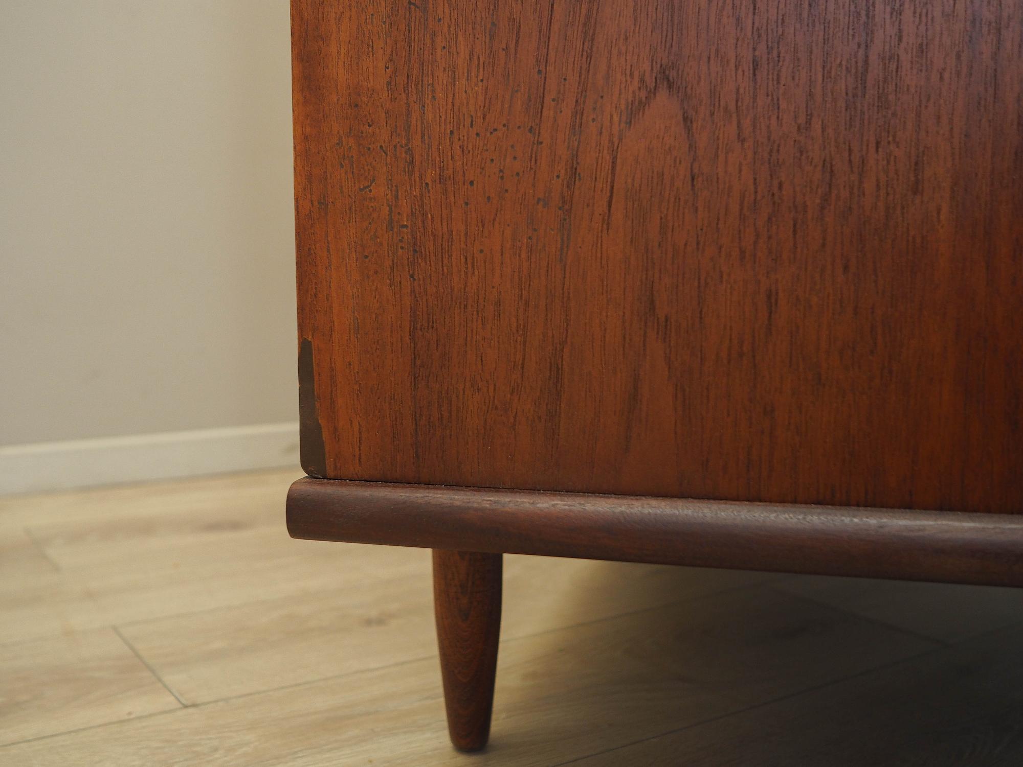 Teak Kleiderschrank 1960er Jahre Grau Braun 6
