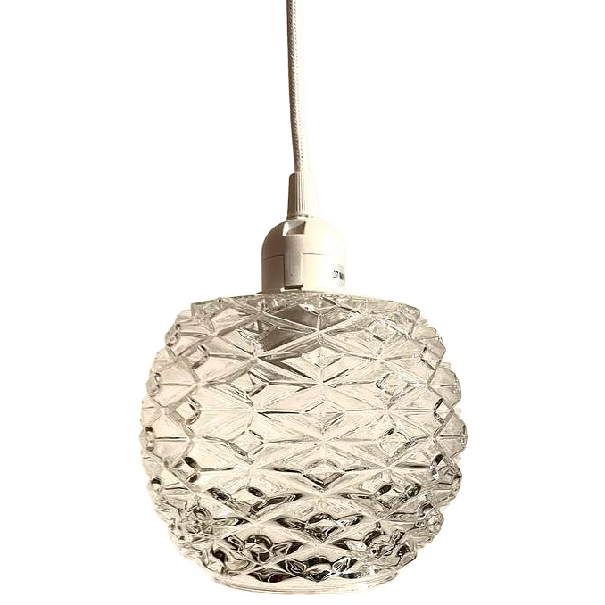 Hängelampe Glas Transparent 0